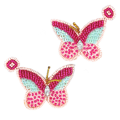 Butterfly Ear-Ring (Pink)