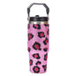 Leopard Print Rhinestone Tumbler (900ML)