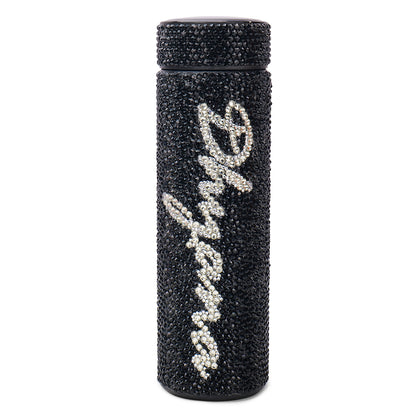 Dhyana (Customized Name) Rhinestone Water Bottle (500 ML)