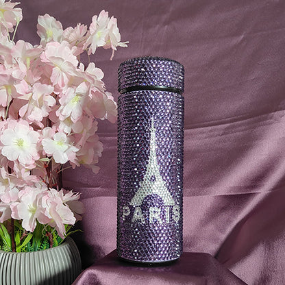 Eiffel Tower Rhinestone Water Bottle (350 ML)