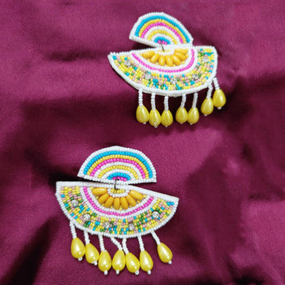 Colorful Fan Ear-Ring