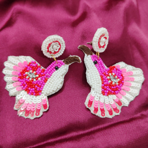 Bird Ear-Ring (Pink)