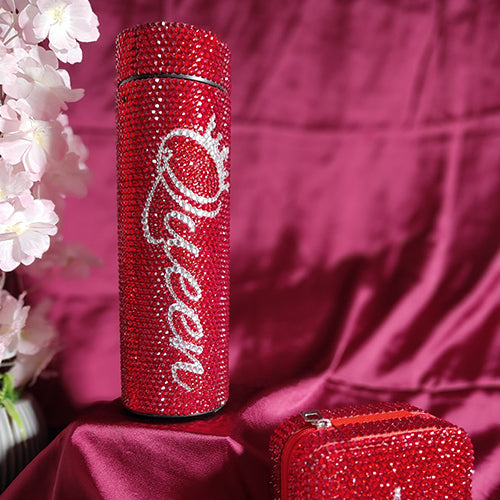 Queen Rhinestone Water Bottle (500 ML)