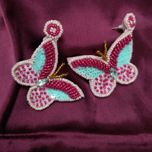 Butterfly Ear-Ring (Pink)