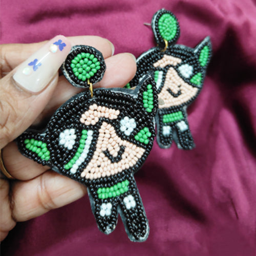 Buttercup Ear-Ring (Black Green)