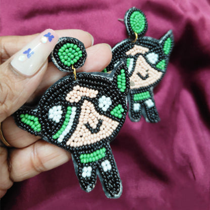 Buttercup Ear-Ring (Black Green)