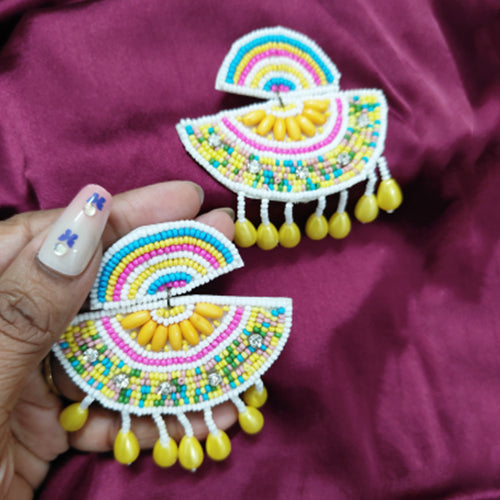 Colorful Fan Ear-Ring