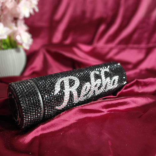 Rekha (Customized Name) Rhinestone Water Bottle (500 ML)