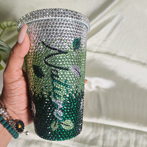 Nature Rhinestone Water Sipper (500 ML)