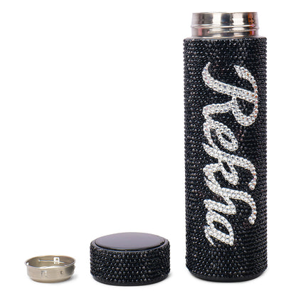 Rekha (Customized Name) Rhinestone Water Bottle (500 ML)