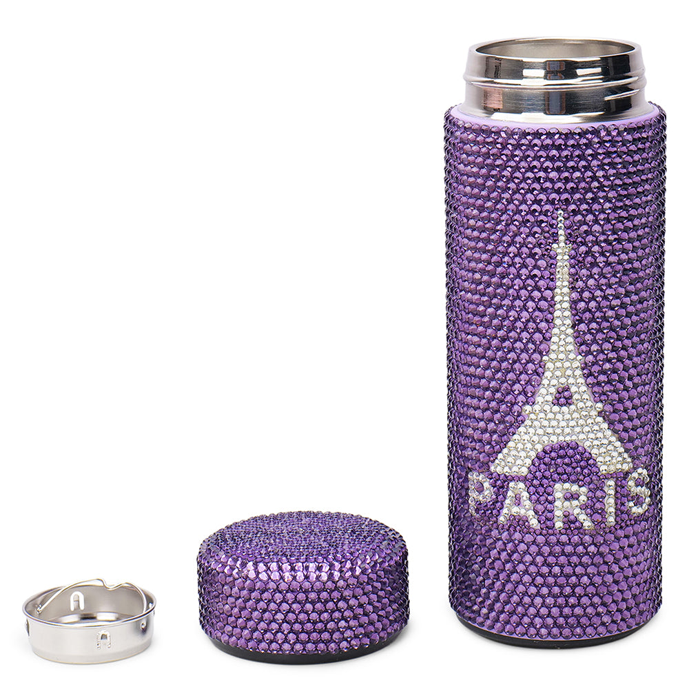 Eiffel Tower Rhinestone Water Bottle (350 ML)
