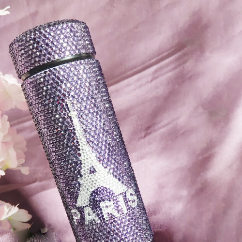 Eiffel Tower Rhinestone Water Bottle (350 ML)