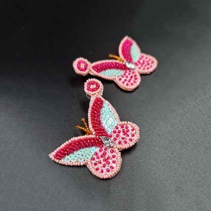 Butterfly Ear-Ring (Pink)