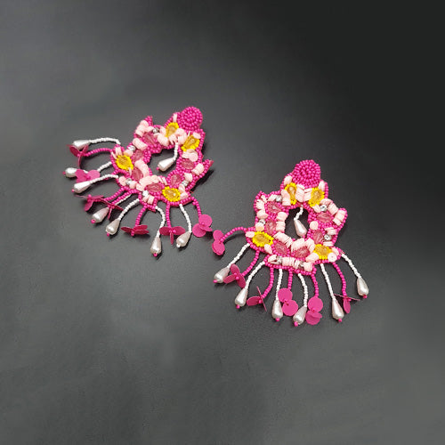 Floral Colored Ear-Ring