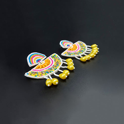 Colorful Fan Ear-Ring