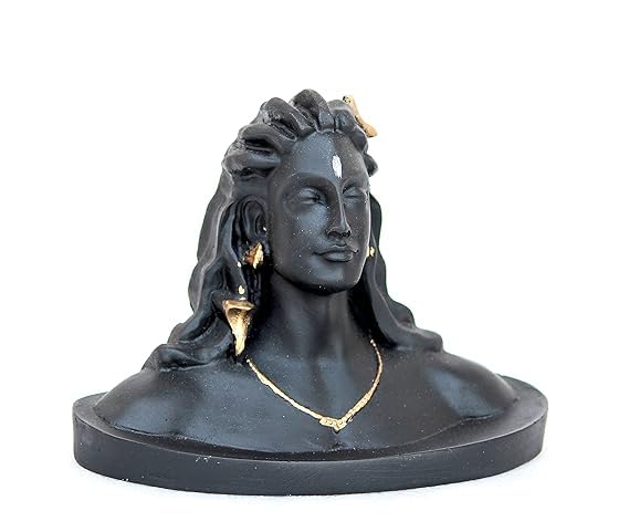 Glitzlives Lord Adiyogi Shiva Idol Statue Decorative Showpiece Home Decor Car Dashboard Office Table Living Room