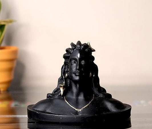 Glitzlives Lord Adiyogi Shiva Idol Statue Decorative Showpiece Home Decor Car Dashboard Office Table Living Room