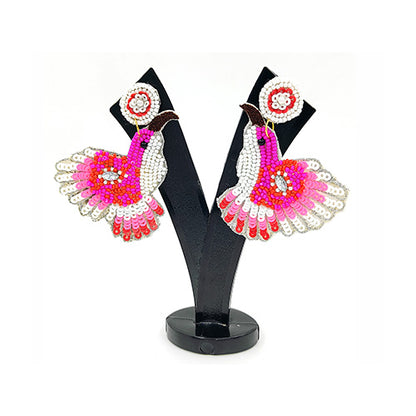 Bird Ear-Ring (Pink)