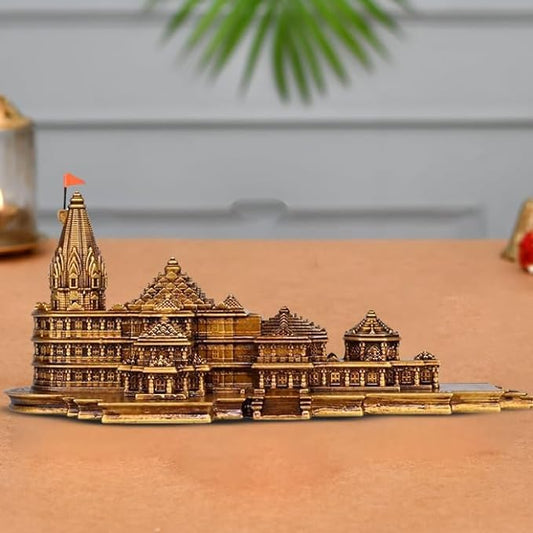 Glitzlives Large Size Ram Temple Shri Ram Mandir Ayodhya Model 3D | Ayodhya Ram Mandir Model Resin for Home Temple Home Deoration Items