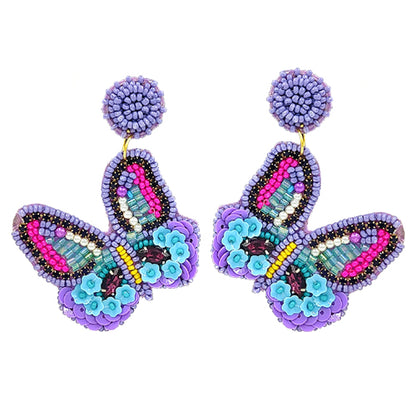Butterfly Ear-Ring (Purple)