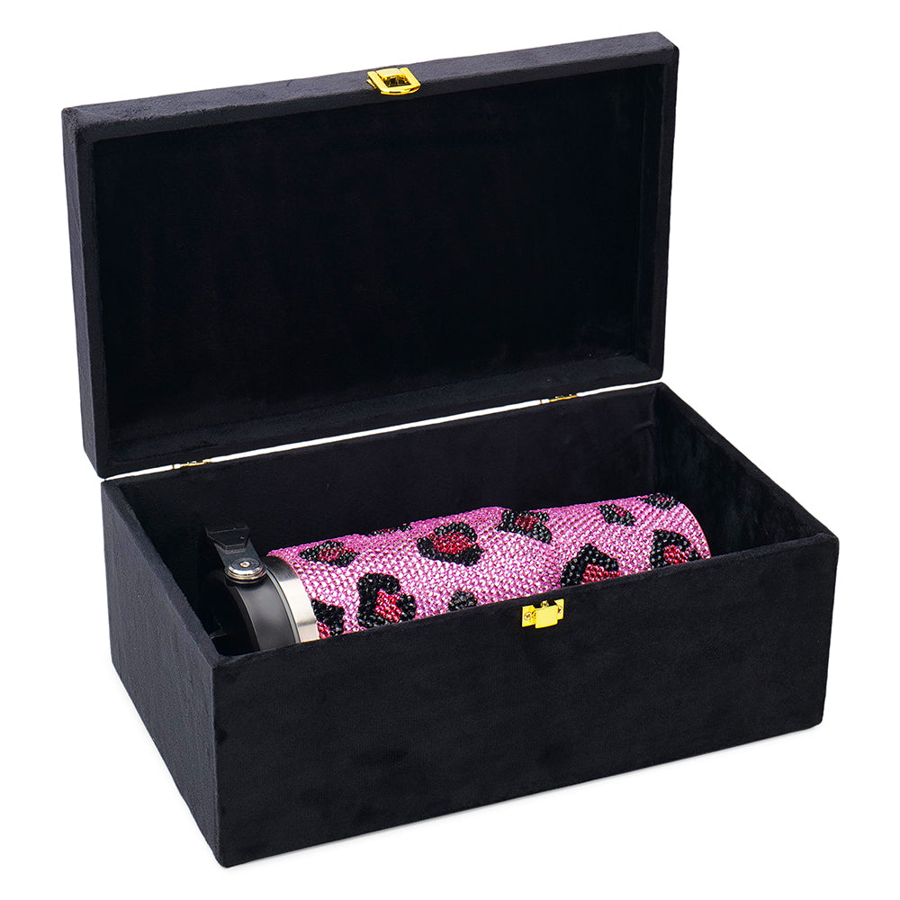 Leopard Print Rhinestone Tumbler (900ML)