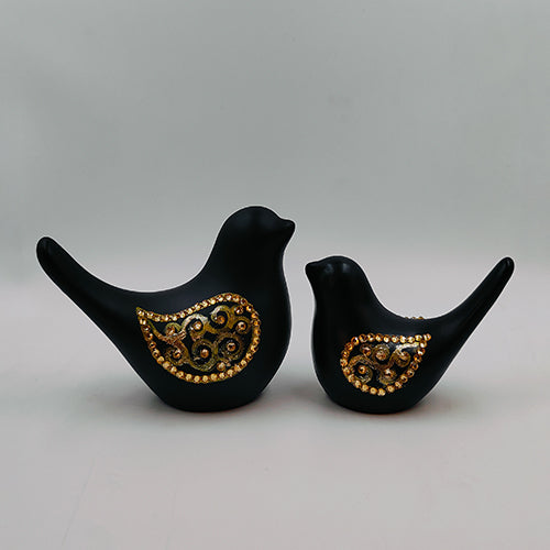 Black Bird Set Of 2 Pcs