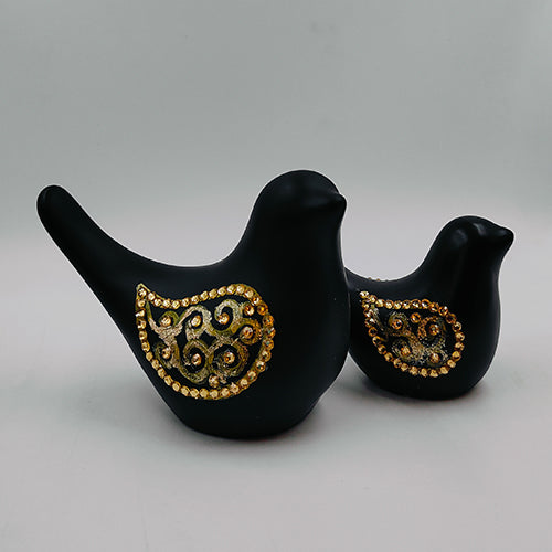 Black Bird Set Of 2 Pcs