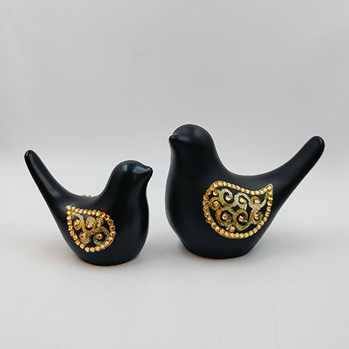 Black Bird Set Of 2 Pcs