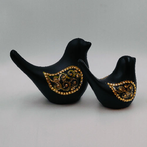 Black Bird Set Of 2 Pcs