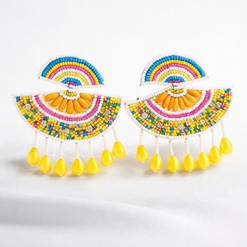 Colorful Fan Ear-Ring