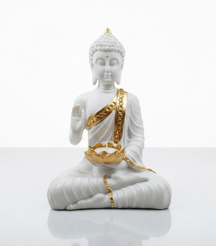 Buddha statue white big