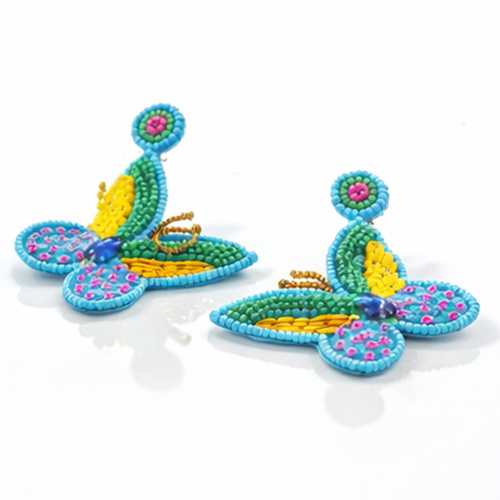 Butterfly Ear-Ring (Blue)