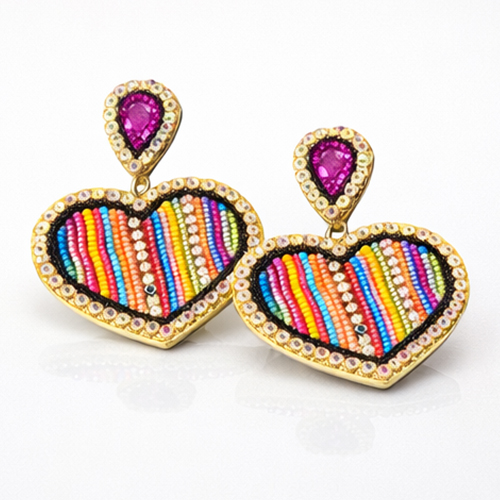 Sparking Heart Ear-Ring