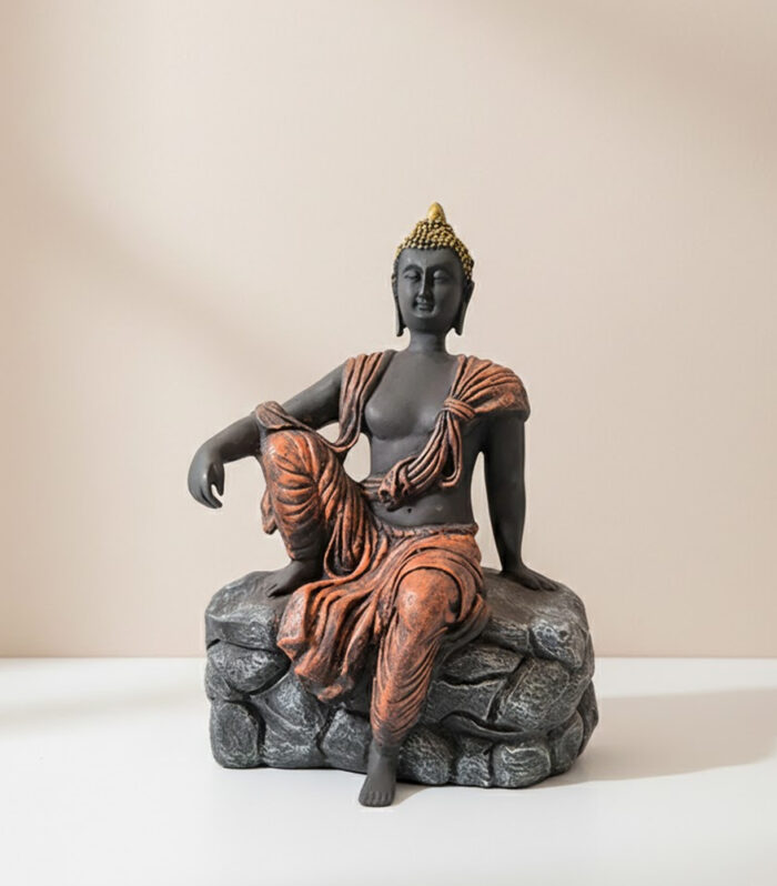 Buddha Sitting on Rock
