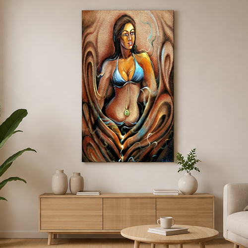 29x36 inch x sand painting on mdf board