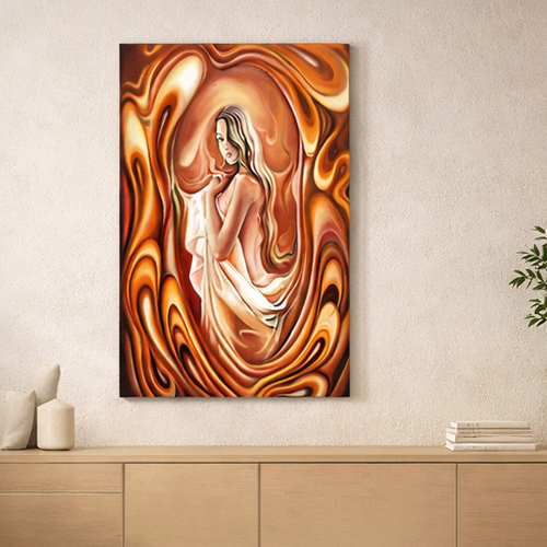 35x29 inch x oil on canvas with frame