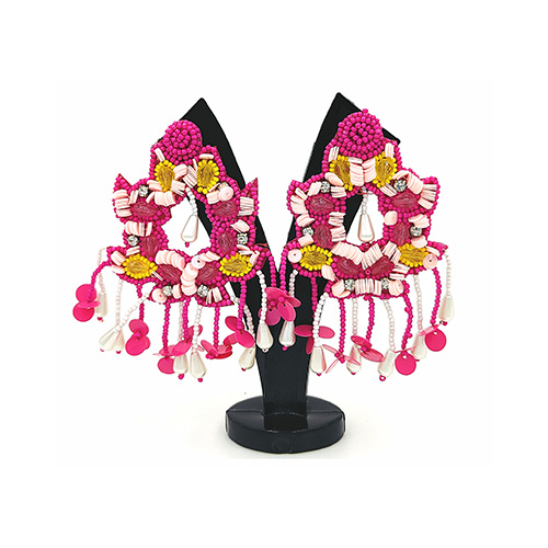 Colorful festive ear ring