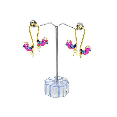 Bird Ear-Ring (Pink)